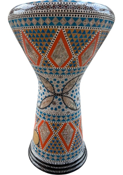 Gawharet El-Fan Sedef Işlemeli Döküm Darbuka JZ05