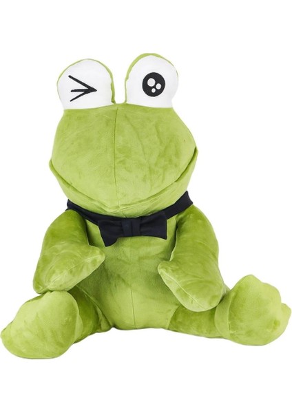 Bfs 1430 Peluş Papyonlu Oturan Yeşil Kurbağa -My Friend Toys