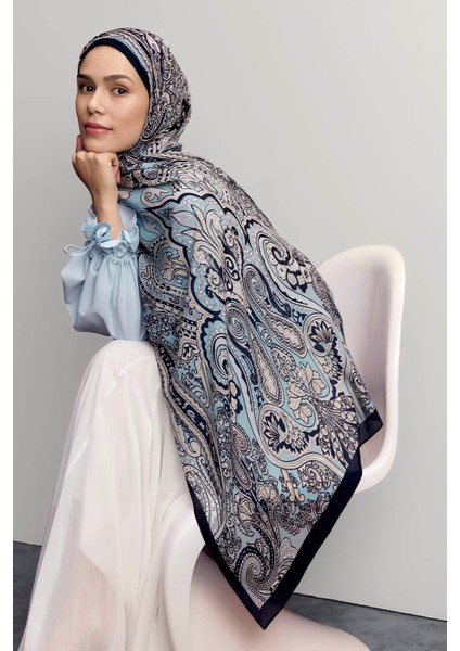 Deluxe Summer Şal Jade Indigo