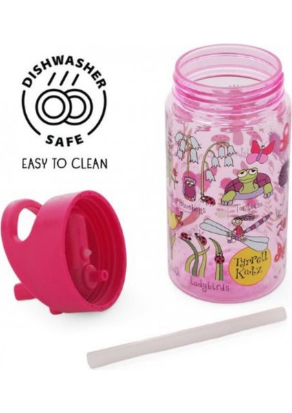 Tutma Saplı Pipetli Matara 400ML // Secret Garden
