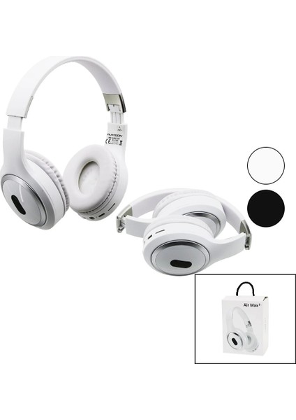 Aır Max 3 Katlanır Şarjlı Bluetooth Kulak Üstü Kablosuz Kulaklık PL-2335 (5047)