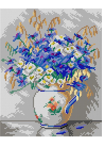 Baskılı Goblen Çiçek 3413 24*30 cm