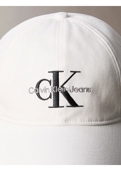 Mono Logo Embro Cap Erkek Beyaz Şapka LV04G5004G-YAF fırsatları