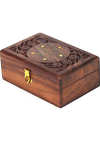 Ahşap Oymalı Kutu 10X15 Cm. K645 fırsatları