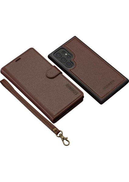 Samsung Galaxy S22 Için Flip Case Ultra Ayrılabilir 2 1 Cüzdan Kılıf Pu (Yurt Dışından)