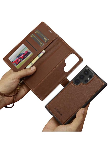 Samsung Galaxy S22 Için Flip Case Ultra Ayrılabilir 2 1 Cüzdan Kılıf Pu (Yurt Dışından)