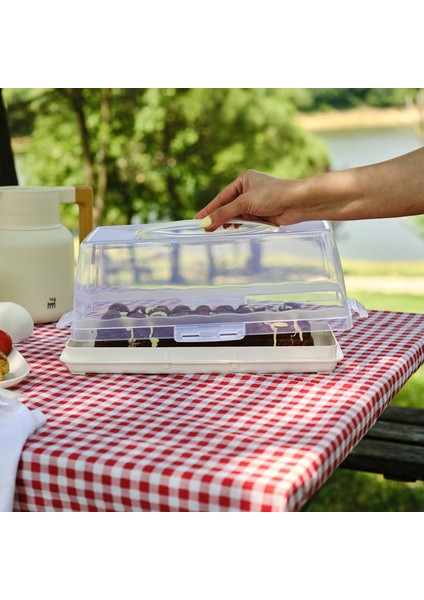 Rocca Baton Pasta Taşıma Fanusu Krem fiyatları