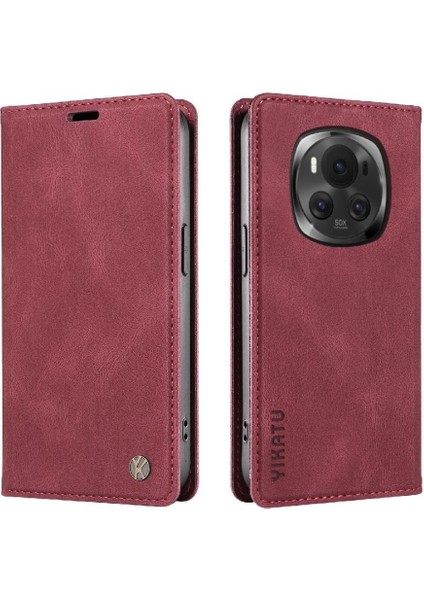 Honor Magic 6 Kılıf Cilt Dostu Düz Renk Manyetik Kapak ile Uyumlu (Yurt Dışından) modelleri