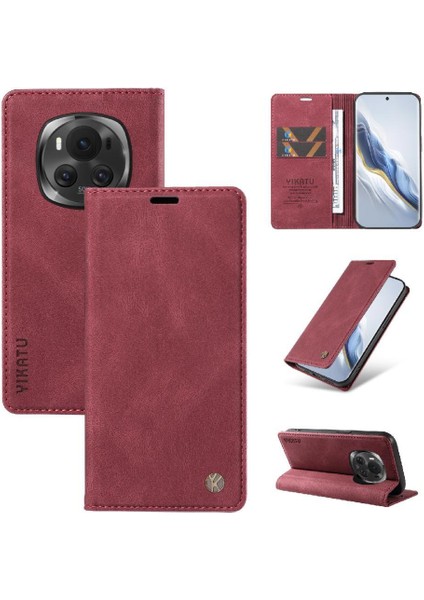 Honor Magic 6 Kılıf Cilt Dostu Düz Renk Manyetik Kapak ile Uyumlu (Yurt Dışından) indirimleri