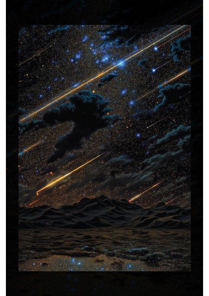 Meteor Yağmuru Kanvas Tablo fiyatları
