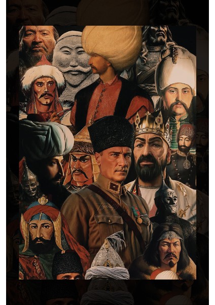 Türk Tarihi Kanvas Tablo fiyatları
