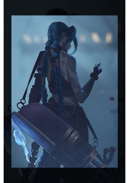 Jinx Karakteri Kanvas Tablo