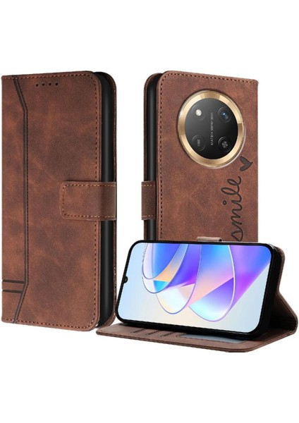 Onur Sihirli 7 Lite Flip Folio Cüzdan Kart Yuvaları Için Telefon Kılıfı Kapak Pu (Yurt Dışından)