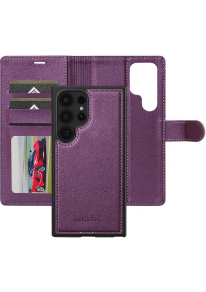 Samsung Galaxy S22 Için Flip Case Ultra Ayrılabilir 2 1 Cüzdan Kılıf Pu (Yurt Dışından)