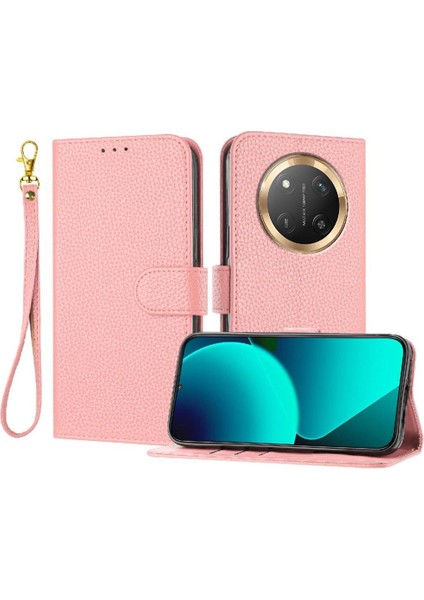 Honor Magic 7 Lite 5g Kart Yuvaları Tutucu Litchi Desen Flip Için Telefon Kılıfı (Yurt Dışından)