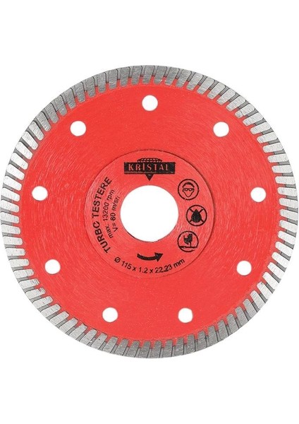 Kristal Turbo Elmas Testere 115 mm