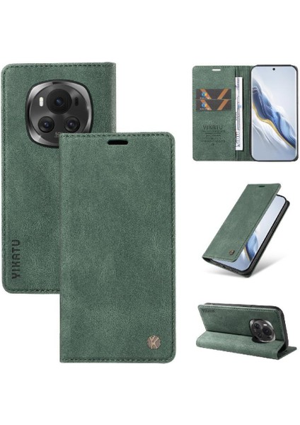 Honor Magic 6 Kılıf Cilt Dostu Düz Renk Manyetik Kapak ile Uyumlu (Yurt Dışından)