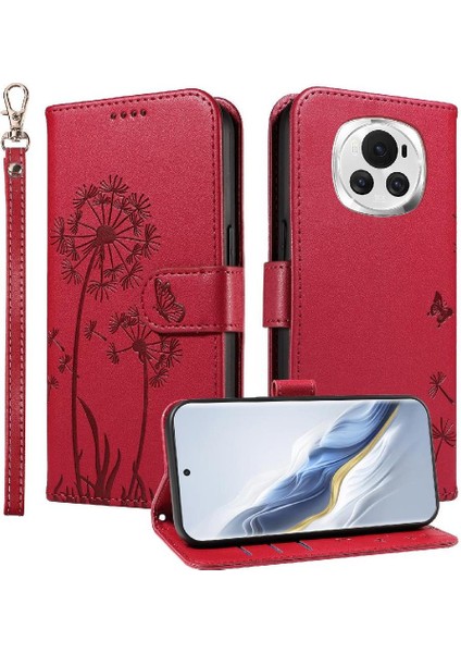 Kart Yuvaları ve Bilek Kayışı ile Honor Magic 6 Flip Case ile Uyumlu (Yurt Dışından) indirimleri