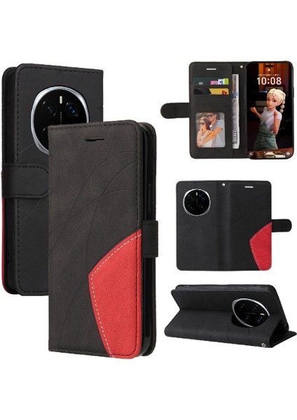 Onur Sihirli 7 Pro 5g Kickstand Koruyucu Dikiş Rengi Için Flip Case (Yurt Dışından)