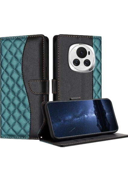 Honor Magic 6 Manyetik Pu Deri Cüzdan Koruma Kartı Için Flip Case (Yurt Dışından)