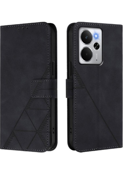Realme 14 5g Için Pu Deri Kredi Kartı Tutucu Flip Folio Kitap Cüzdan (Yurt Dışından)