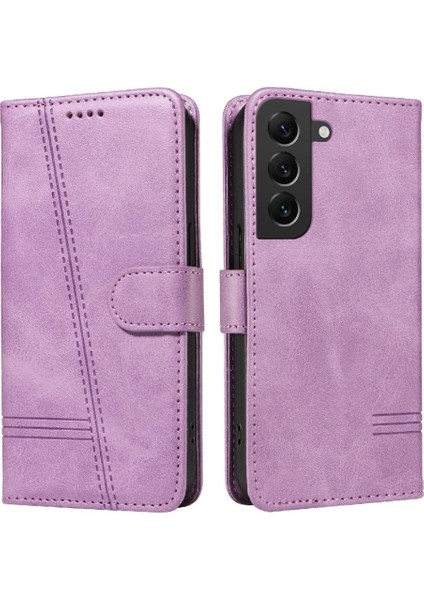 Samsung Galaxy S21 Plus Için Kılıf Manyetik Kapatma Kart Yuvaları ve Destek Standı Darbeye Dayanıklı Pu Deri Kılıf (Yurt Dışından)