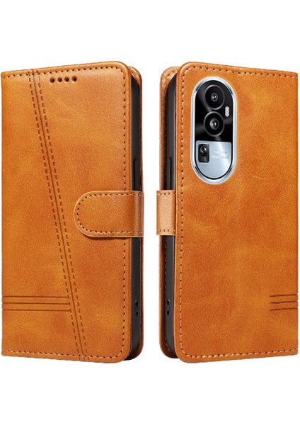 Oppo Reno 10 5g Için Kılıf Manyetik Kapatma Kart Yuvaları ve Destek Standı Darbeye Dayanıklı Pu Deri Kılıf (Yurt Dışından)