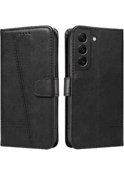 Samsung Galaxy S21 Plus Için Kılıf Manyetik Kapatma Kart Yuvaları ve Destek Standı Darbeye Dayanıklı Pu Deri Kılıf (Yurt Dışından)