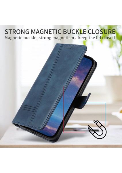 Oneplus 9 Için Kılıf Manyetik Kapatma Kart Yuvaları ve Destek Standı Darbeye Dayanıklı Pu Deri Kılıf (Yurt Dışından)