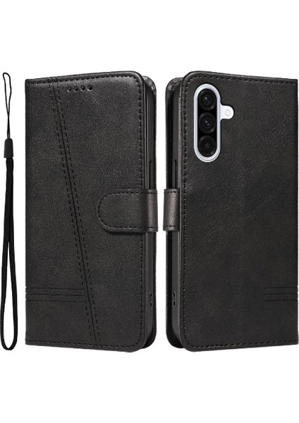 Samsung Galaxy A36 5g Için Kılıf Manyetik Kapatma Kart Yuvaları ve Destek Standı Darbeye Dayanıklı Pu Deri Kılıf (Yurt Dışından)
