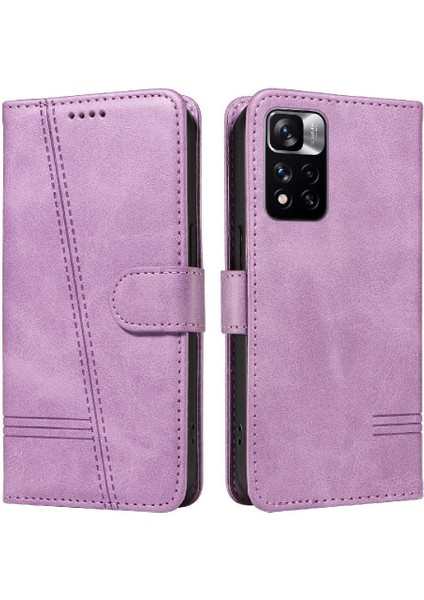 Xiaomi Redmi Note 11 Pro Plus 5g Için Kılıf Manyetik Kapatma Kart Yuvaları ve Destek Standı Darbeye Dayanıklı Pu Deri Kılıf (Yurt Dışından)