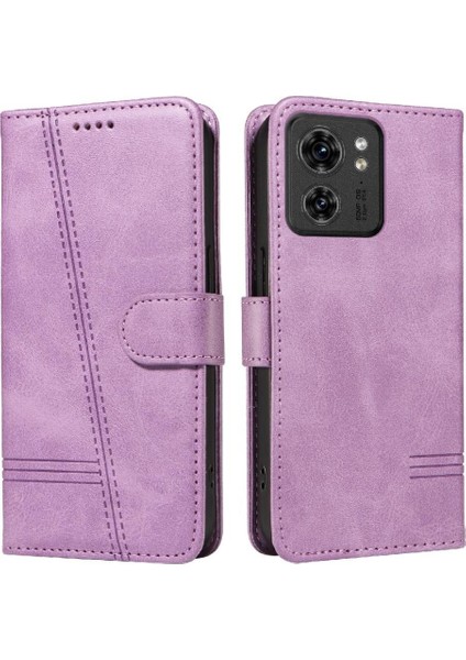 Motorola Edge 40 5g Için Kılıf Manyetik Kapatma Kart Yuvaları ve Destek Standı Darbeye Dayanıklı Pu Deri Kılıf (Yurt Dışından)