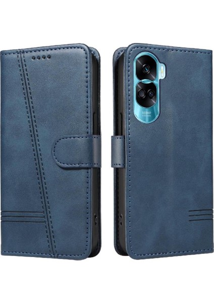 Honor 90 Lite Için Kılıf Manyetik Kapatma Kart Yuvaları ve Destek Standı Darbeye Dayanıklı Pu Deri Kılıf (Yurt Dışından)