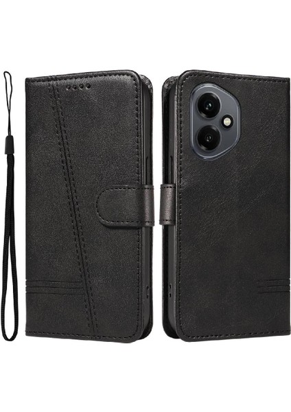 Honor 400 5g Için Kılıf Manyetik Kapatma Kart Yuvaları ve Destek Standı Darbeye Dayanıklı Pu Deri Kılıf (Yurt Dışından)