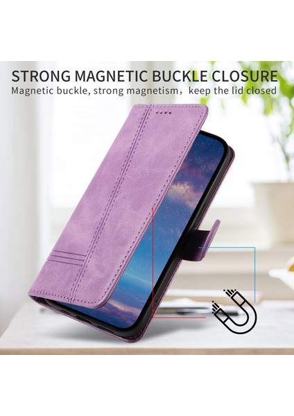 Honor 200 Lite 5g Için Kılıf Manyetik Kapatma Kart Yuvaları ve Destek Standı Darbeye Dayanıklı Pu Deri Kılıf (Yurt Dışından)