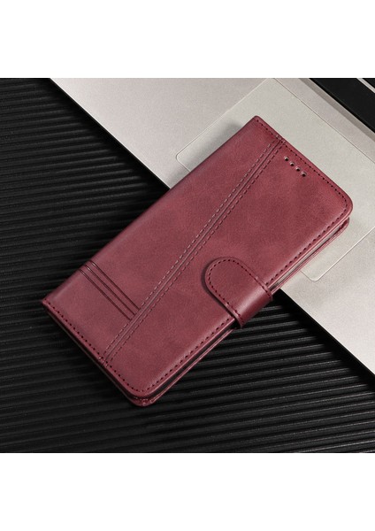 Xiaomi Redmi Note 11 4G/11S Için Kılıf Manyetik Kapatma Kart Yuvaları ve Destek Standı Darbeye Dayanıklı Pu Deri Kılıf (Yurt Dışından)