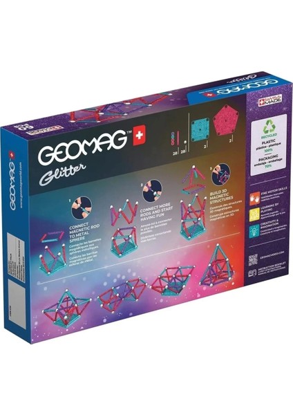 Bfs Geomag Glitter Manyetik Zeka Oyunu 60 Parça