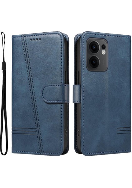 Oppo Reno 13F Için Kılıf Manyetik Kapatma Kart Yuvaları ve Destek Standı Darbeye Dayanıklı Pu Deri Kılıf (Yurt Dışından)