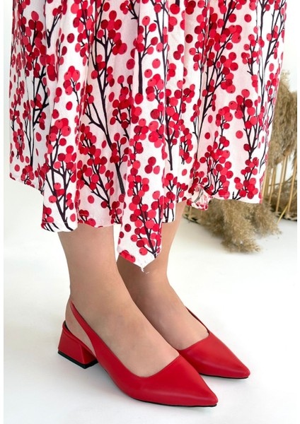 Kırmızı Cilt Topuklu Ayakkabı fiyatları