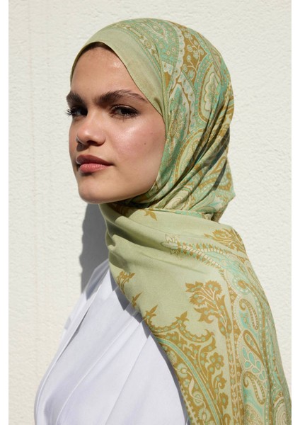 Deluxe Summer Şal Alice Çağla Yeşili