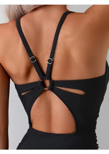 Tek Parça Mayo Kesik Detaylı ve Bağlı Yüksek Esneklikli Kumaş modelleri