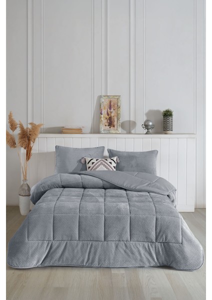 Luis Comfort Set Tek Kişilik (155X215 Cm) Gri