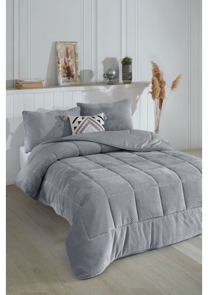 Luis Comfort Set Tek Kişilik (155X215 Cm) Gri