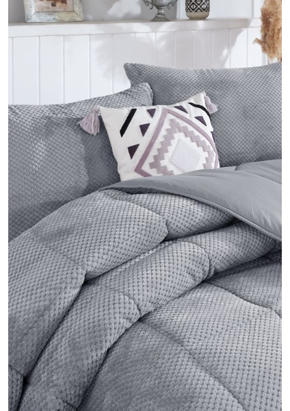Luis Comfort Set Tek Kişilik (155X215 Cm) Gri