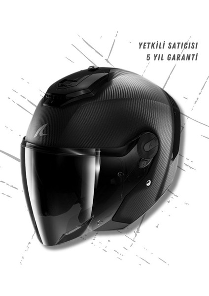 Rs Jet Mat Tam Karbon Güvenli Açık Kask