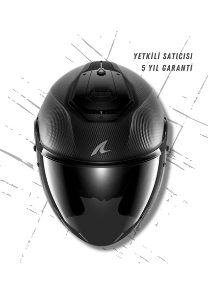 Rs Jet Mat Tam Karbon Güvenli Açık Kask