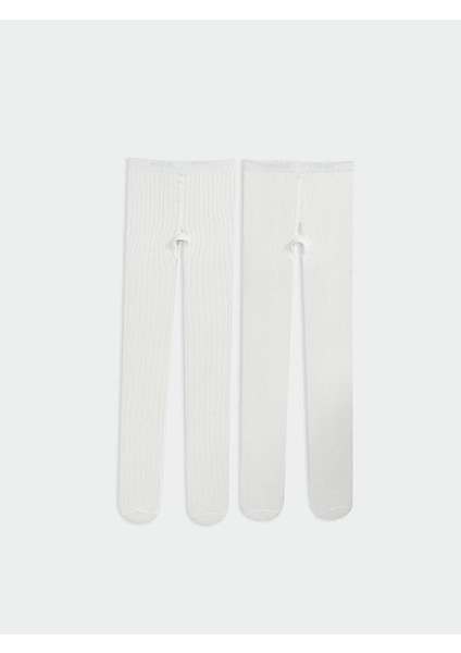 Yeni Sezon Basic Kiz Bebek Kulotlu Corap 2'li - S51831Z1
