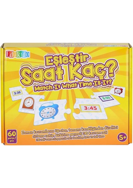 EDU-1016 Eşleştir Saat Kaç -Chiva
