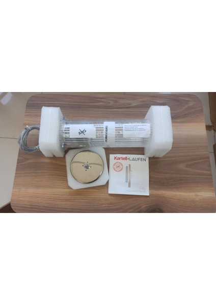 Sarkıt Rifly Lambalar, Kartell Rifly Kolye 30 cm Şeffaf Gün Işığı LED 09340/B4 Kartell By Laufen Made In Itayl