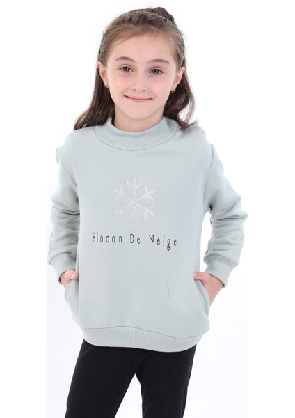 Kız Bebek Baskılı Sweatshirt